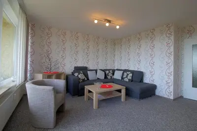 Ein Sitzbereich in der Unterkunft Apartment 283