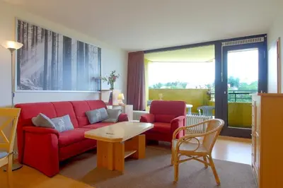 Ein Sitzbereich in der Unterkunft Apartment 318