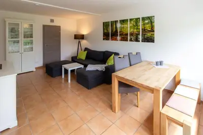Ein Sitzbereich in der Unterkunft Apartment 611
