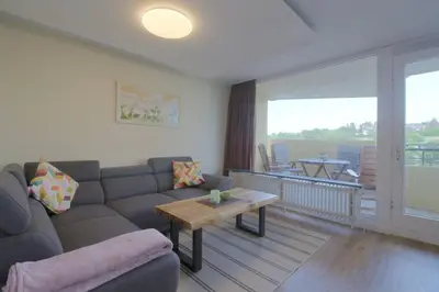 Ein Sitzbereich in der Unterkunft Apartment 449