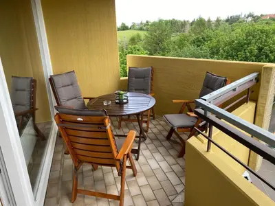 Ein Balkon oder eine Terrasse in der Unterkunft Apartment 449