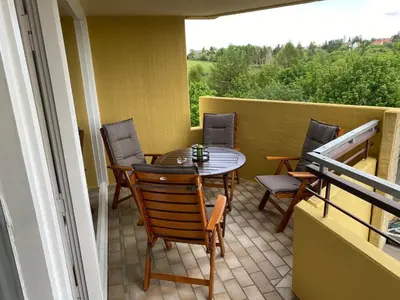 Ein Balkon oder eine Terrasse in der Unterkunft Apartment 449
