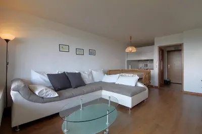 Ein Sitzbereich in der Unterkunft Apartment 244