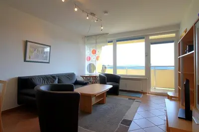 Ein Sitzbereich in der Unterkunft Apartment 255