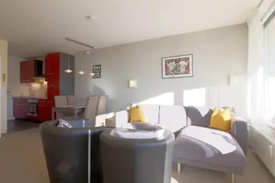 Ein Sitzbereich in der Unterkunft Apartment 257