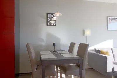 Ein Sitzbereich in der Unterkunft Apartment 257