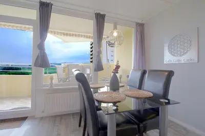Ein Sitzbereich in der Unterkunft Apartment 272