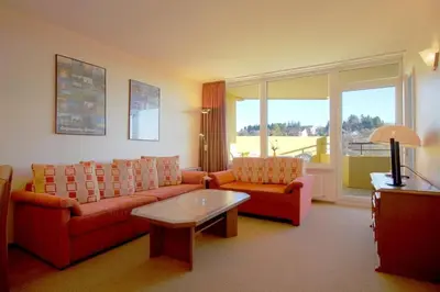 Ein Sitzbereich in der Unterkunft Apartment 277
