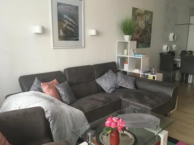 Ein Sitzbereich in der Unterkunft LUBECA - a49948