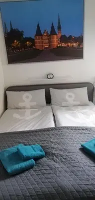 Ein Bett oder Betten in einem Zimmer der Unterkunft LUBECA - a49948