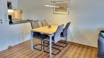 Ein Sitzbereich in der Unterkunft Apartment 347
