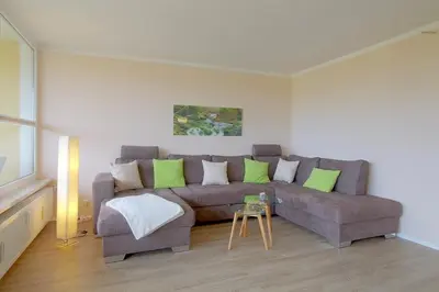 Ein Sitzbereich in der Unterkunft Apartment 410
