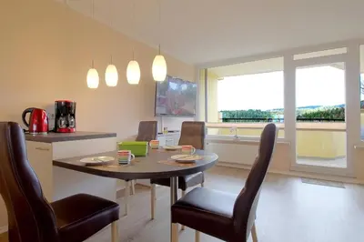 TV/Unterhaltungsangebot in der Unterkunft Apartment 410