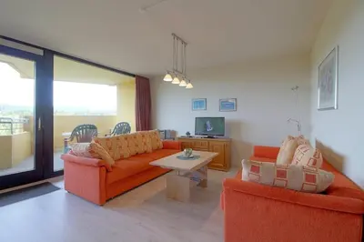 Ein Sitzbereich in der Unterkunft Apartment 480