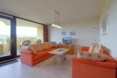 Ein Sitzbereich in der Unterkunft Apartment 480