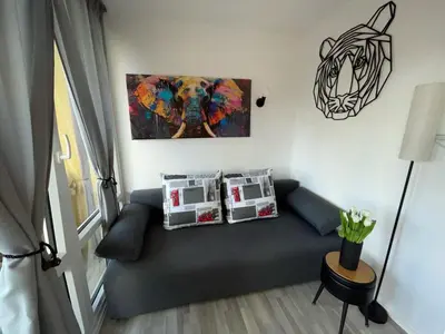 Ein Sitzbereich in der Unterkunft Apartment 527