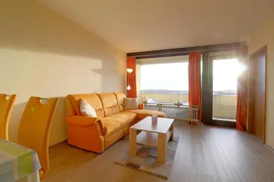 Ein Sitzbereich in der Unterkunft Apartment 545