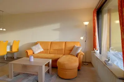 Ein Sitzbereich in der Unterkunft Apartment 545