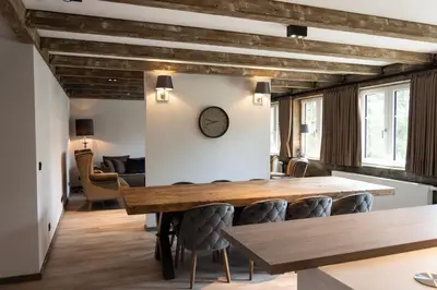 Ein Sitzbereich in der Unterkunft StrandBerg's Ursprung: Spa & Kitchen