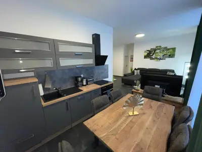 Ein Sitzbereich in der Unterkunft Mariposa 4 incl Pool & Sauna