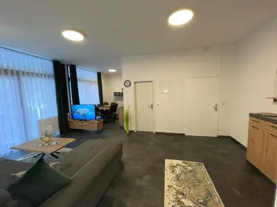 Ein Sitzbereich in der Unterkunft Mariposa 5 incl Pool & Sauna