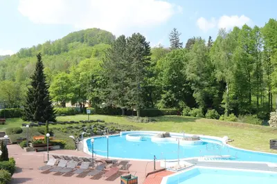 Der Swimmingpool an oder in der Nähe von Solehotel Winterberg