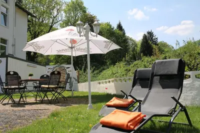 Ein Garten an der Unterkunft Solehotel Winterberg