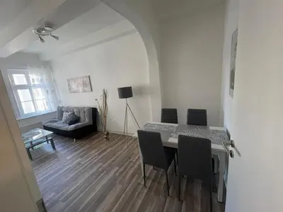 Ein Sitzbereich in der Unterkunft Manu's Appartements
