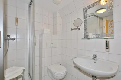 Ein Badezimmer in der Unterkunft Maria Aurora