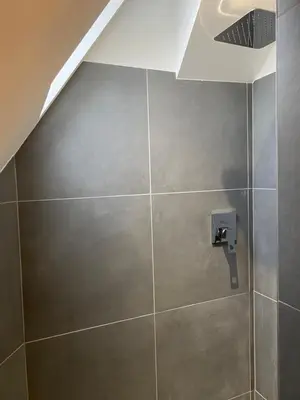 Ein Badezimmer in der Unterkunft Bett im Bahnhof Waldblick