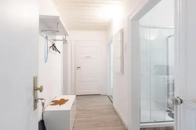 Ein Badezimmer in der Unterkunft Ferienwohnung zur Vossbrücke