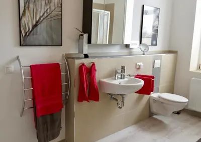 Ein Badezimmer in der Unterkunft Ferienwohnung Ostard 1
