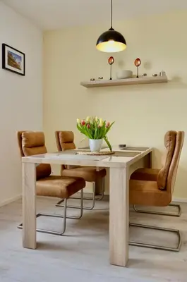 Ein Sitzbereich in der Unterkunft Ferienwohnung Ostard 1