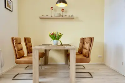Ein Sitzbereich in der Unterkunft Ferienwohnung Ostard 1
