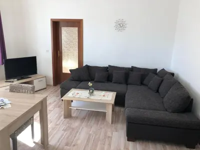 TV/Unterhaltungsangebot in der Unterkunft Ferienwohnung An der Bodetal Therme