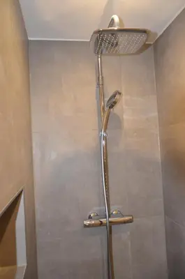 Ein Badezimmer in der Unterkunft Harz-Butze