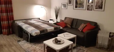 Ein Bett oder Betten in einem Zimmer der Unterkunft Quartier am Golfplatz