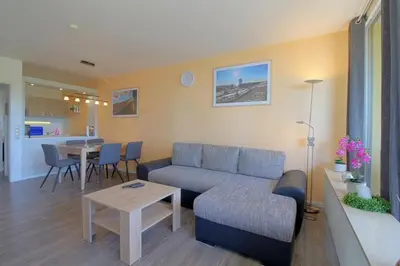 Ein Sitzbereich in der Unterkunft Apartment 478