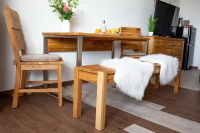 Ein Bett oder Betten in einem Zimmer der Unterkunft Sweet Harmony Apartment mit Seeblick zum Genießen