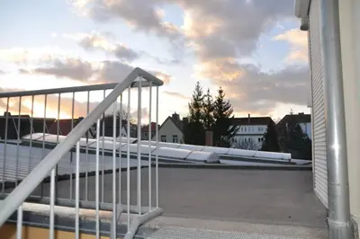 Ein Balkon oder eine Terrasse in der Unterkunft Ferienwohnung für 2 Gäste
