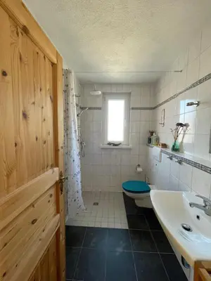 Ein Badezimmer in der Unterkunft Ferienwohnung für 2 Gäste