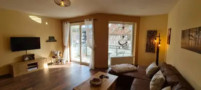 TV/Unterhaltungsangebot in der Unterkunft Ferienwohnung Aaron II inkl Bettwäsche Handtücher Endreinigung