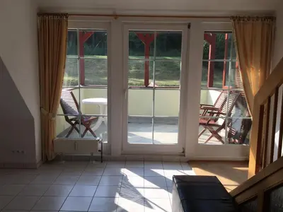 Ein Sitzbereich in der Unterkunft Alpaka Haus Sanssouci Tanne Oberharz