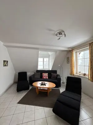 Ein Sitzbereich in der Unterkunft Alpaka Haus Sanssouci Tanne Oberharz