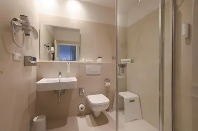 Ein Badezimmer in der Unterkunft Romantik Hotel am Brühl