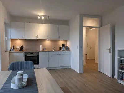 Küche/Küchenzeile in der Unterkunft Fernblick Braunlage