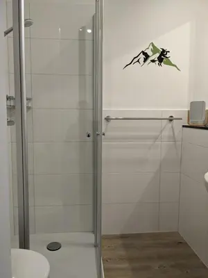 Ein Badezimmer in der Unterkunft Fernblick Braunlage