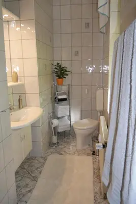 Ein Badezimmer in der Unterkunft Fewo-Liza