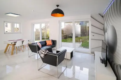 Ein Sitzbereich in der Unterkunft Designapartments Sweet Home - Sennhütte 11