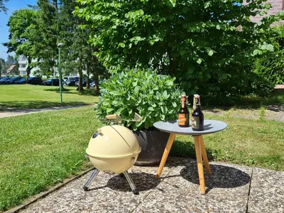 Ein Garten an der Unterkunft Morgentau Altenau